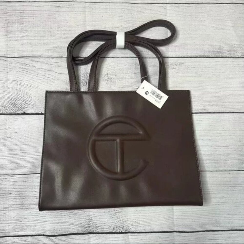 Telfar Medium Chocolate Brown Shopping Bag